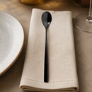 Commercial Black Soda Spoons 12 Pack Stainless Steel Dinnerware
