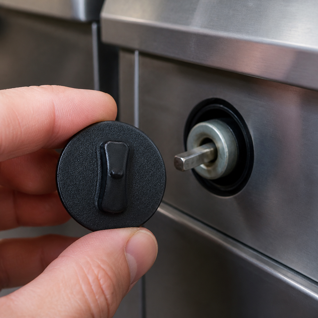 Commercial knob replacement part for catering equipment
