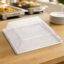 Commercial Buffet Square Tray Covers 303mm Clear 2 Pack