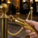 1.5m Gold Barrier Rope for Commercial Pubs and Restaurants