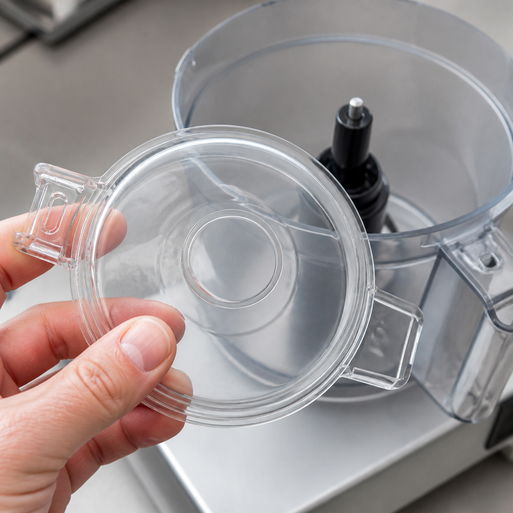 Replacement lid for 60mm height commercial food processors
