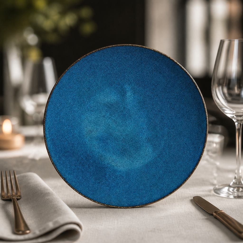Commercial Wabi Sabi Coupe Plates Indigo 285mm - 6 Pack