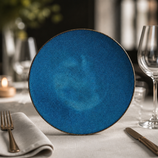 Commercial Wabi Sabi Coupe Plates Indigo 285mm - 6 Pack