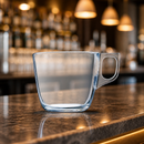 220ml Commercial Coffee Glasses - Pack of 6 Clear Cups