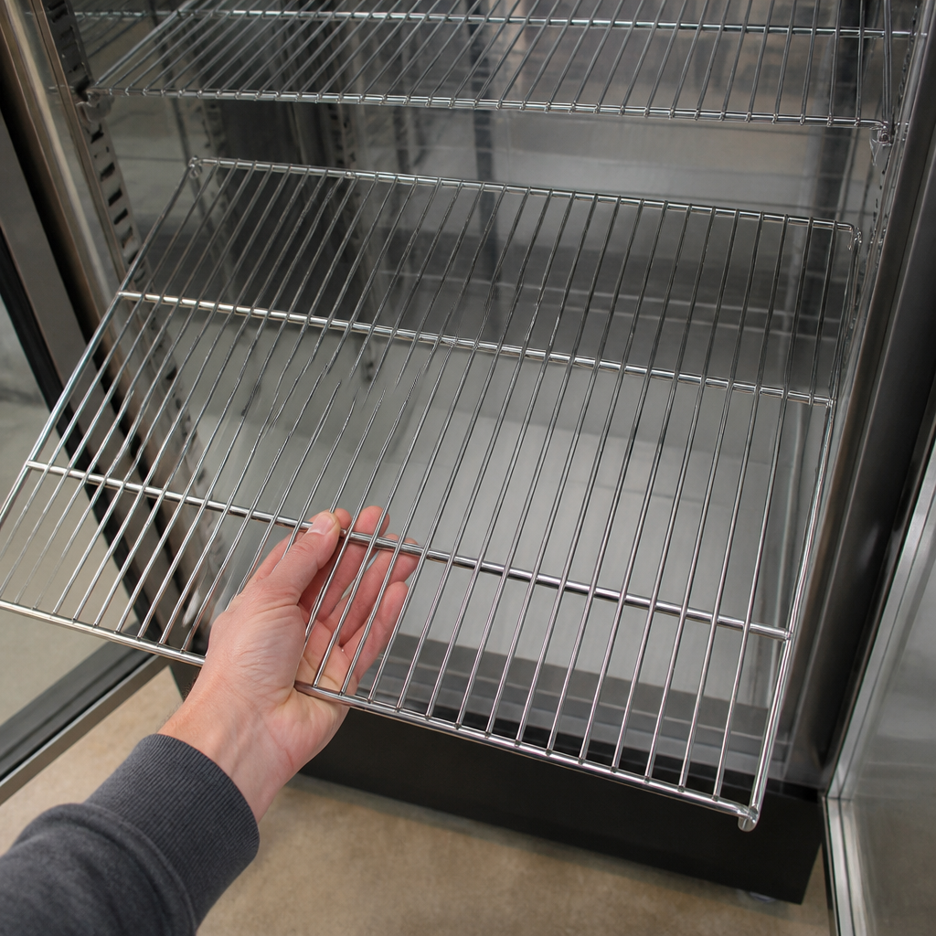 Commercial Food Merchandiser Replacement Bottom Shelf 524x637mm