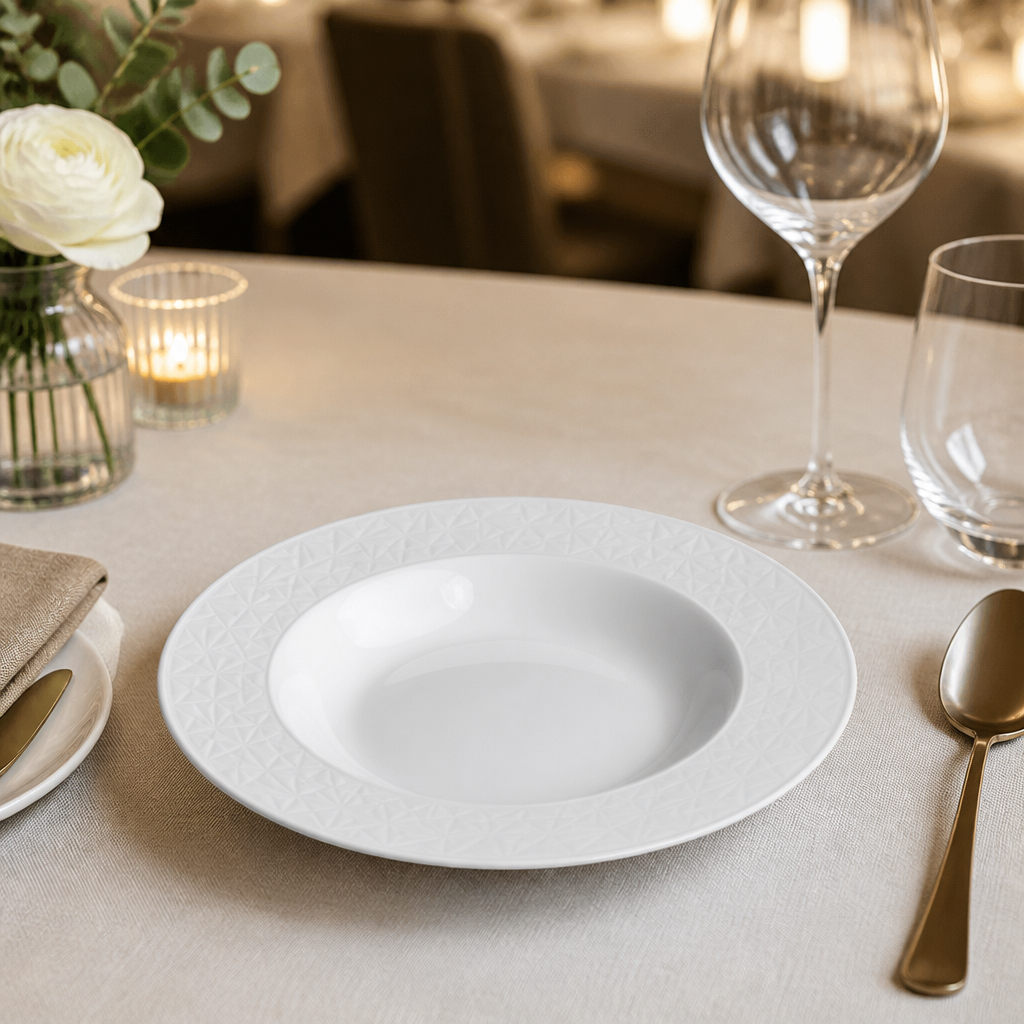 Set of 12 Commercial Abstract Bowls 245mm for dining
