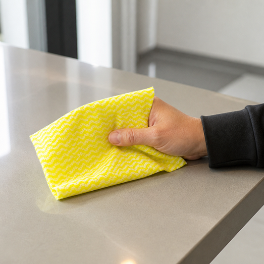 Antibacterial Compostable Cleaning Cloths 25 Pack Yellow