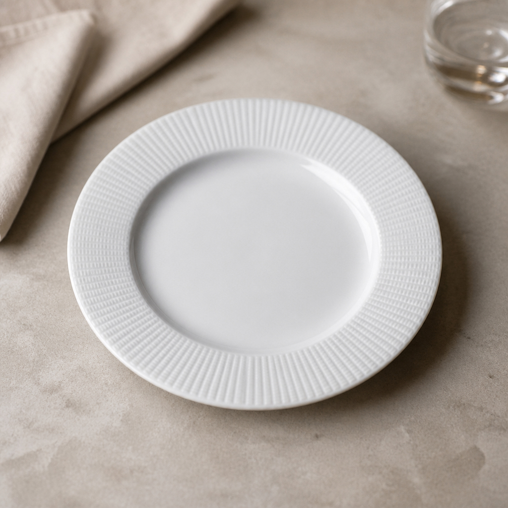 Commercial 157.5mm Mid Rim Plates - 36 Pack Ceramic