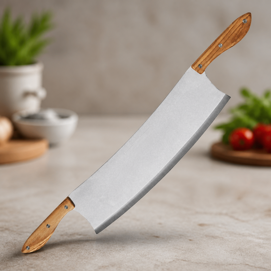 Handmade Stainless Steel Pizza Cutter for Commercial Use