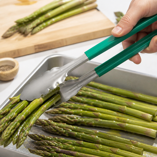 9" Commercial Kool Touch Tongs for Salad and Fruit Serving