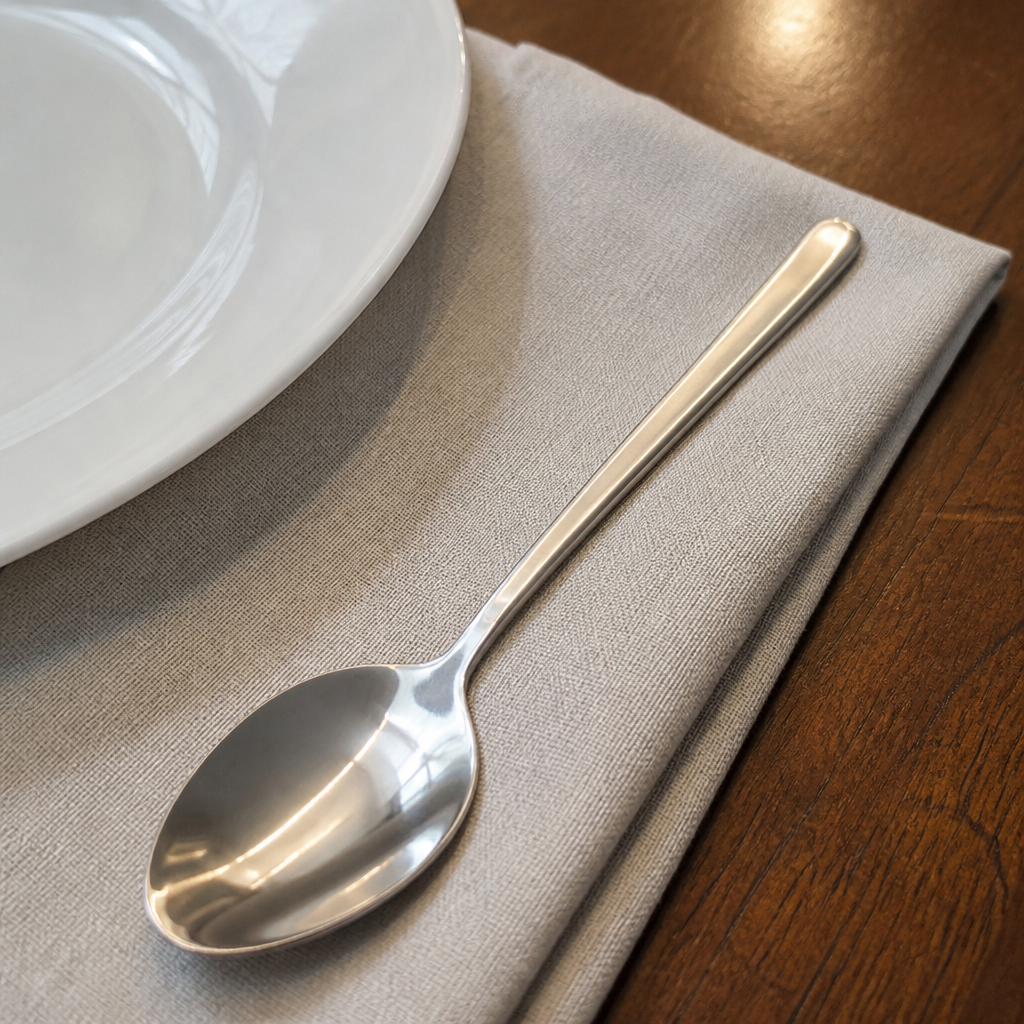Commercial Dessert Spoons 12 Pack 188mm Stainless Steel Cutlery