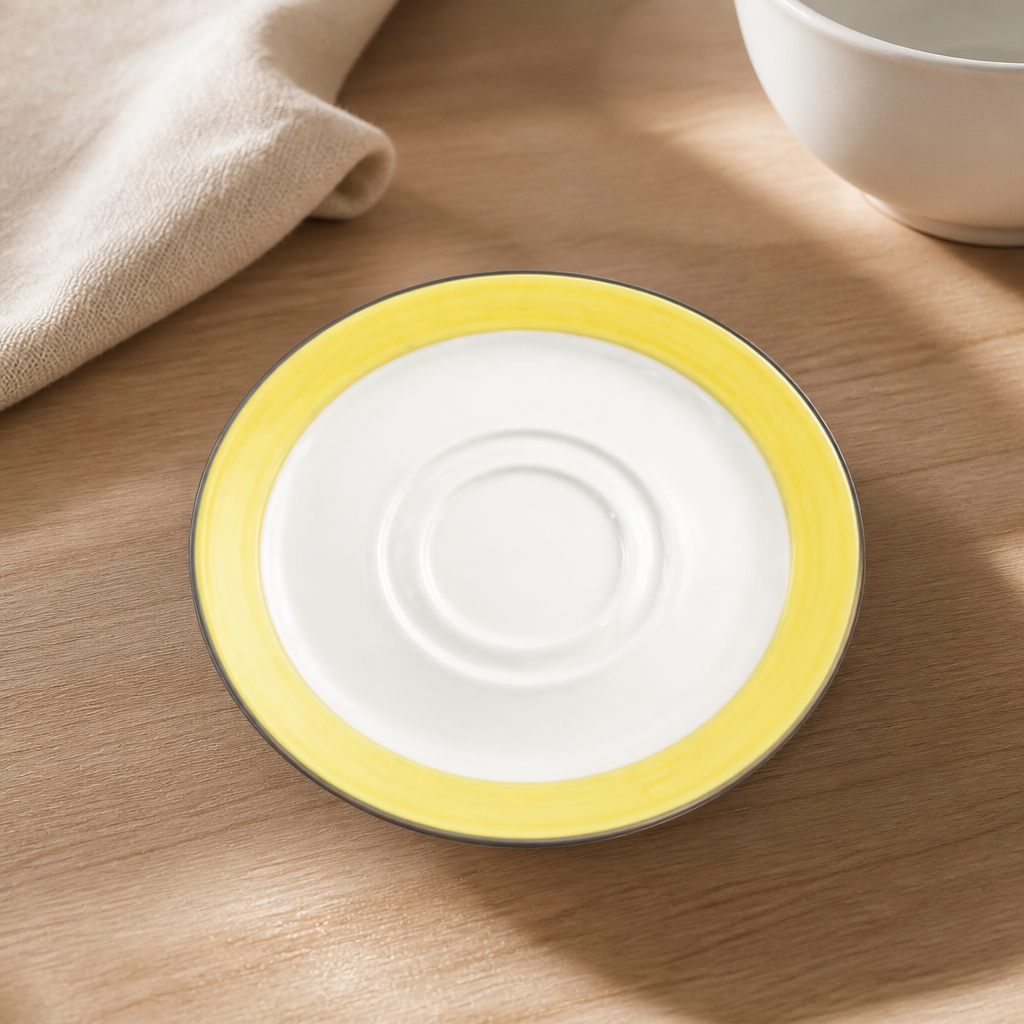 Commercial Yellow Saucers 145mm 85ml - 36 Pack