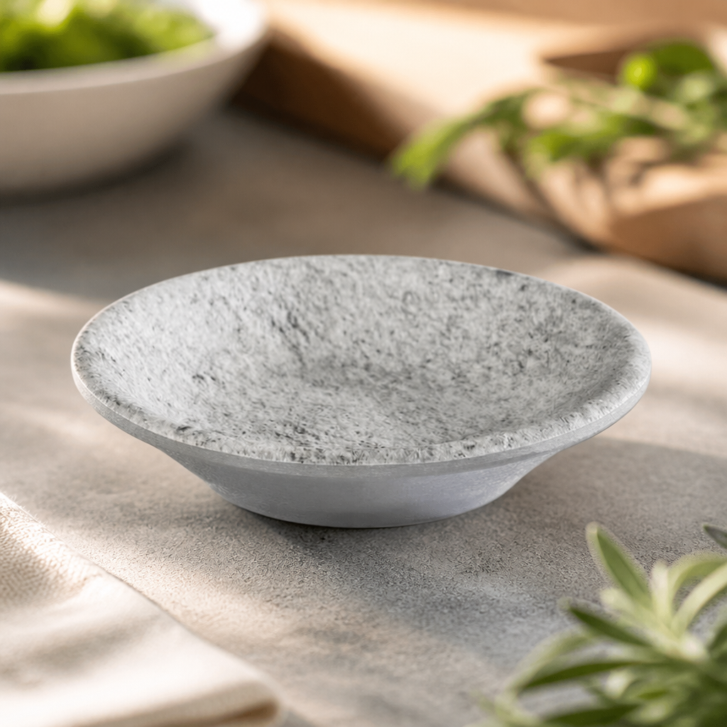 Commercial Stackable Melamine Round Dish 80mm 10ml Capacity