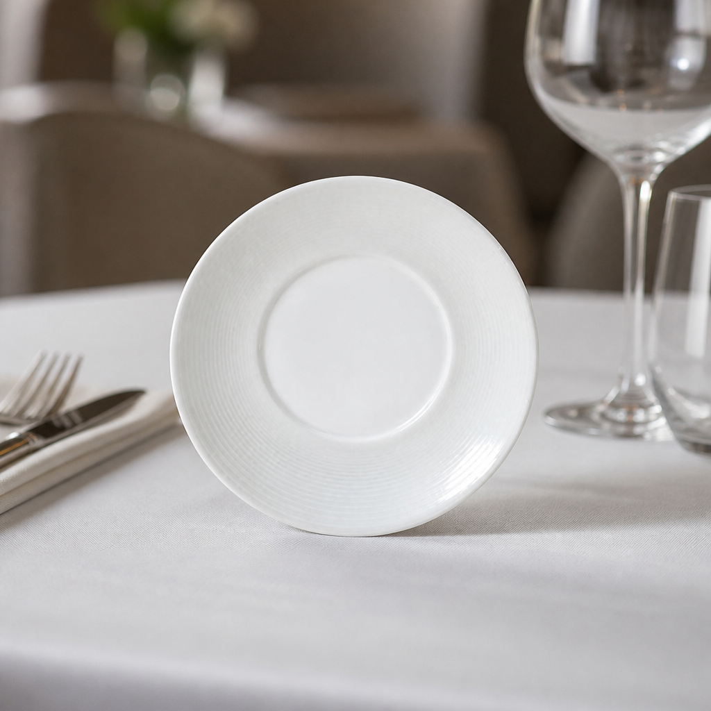 Commercial 160mm Bone China Saucers - 12 Pack