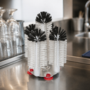 Commercial Glass Washer with Five Brushes and Suction Base