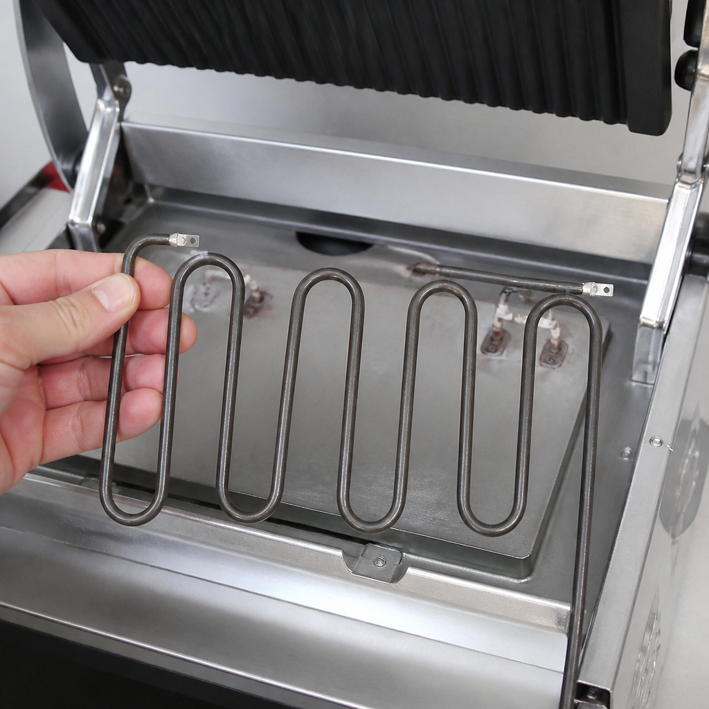 Commercial upper heater replacement for contact grill 304mm