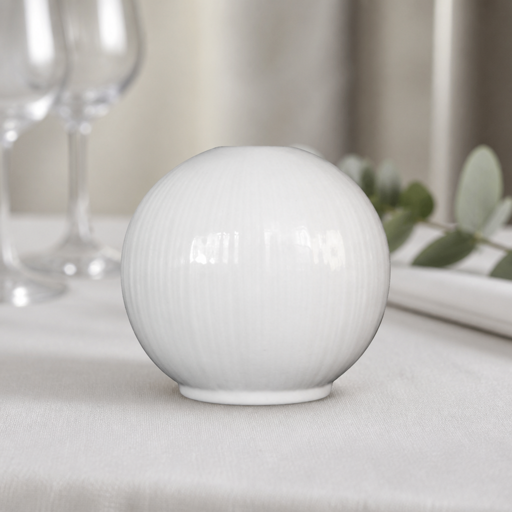 Commercial Table Vases Set of 12 with Embossed Design