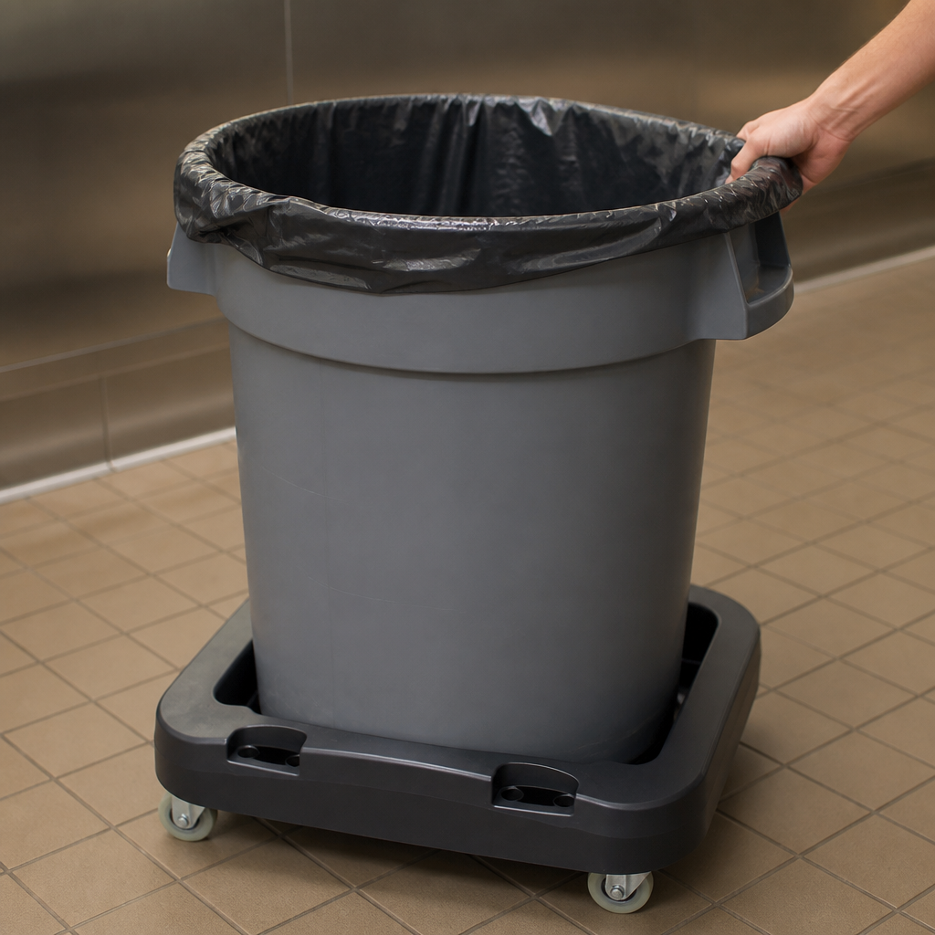 Commercial Waste Bin Dolly with castors for easy transport