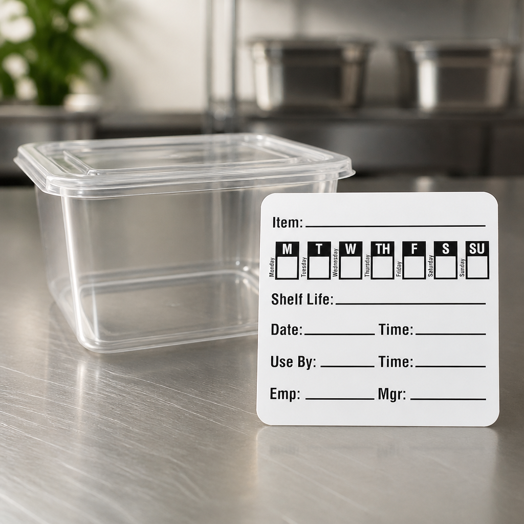 Freezable Day of the Week Food Labels 500 Pack for Stock Rotation