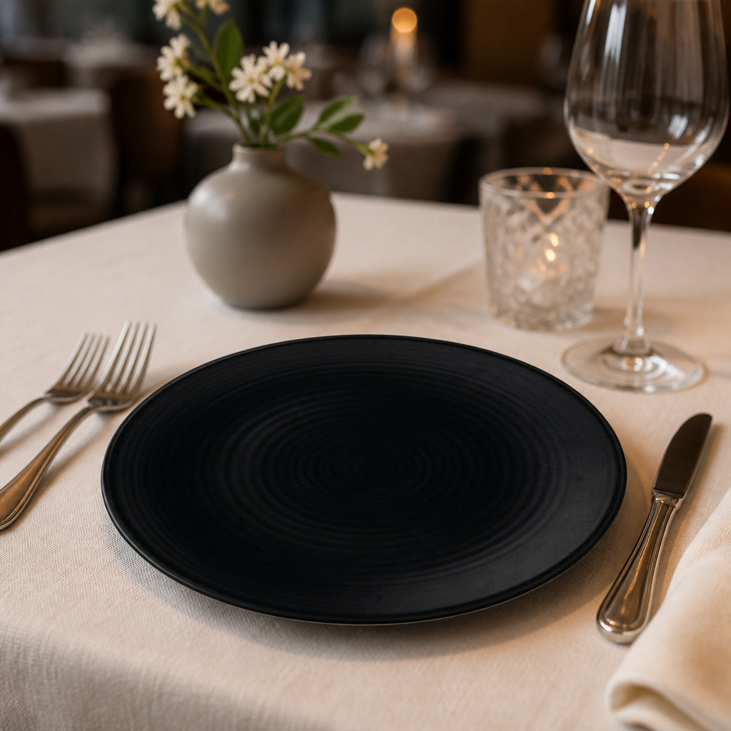 Commercial Vitrified Stoneware Coupe Plates 273mm - 6 Pack