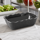 Medium Commercial Salad Crock 2L Durable SAN Plastic Black
