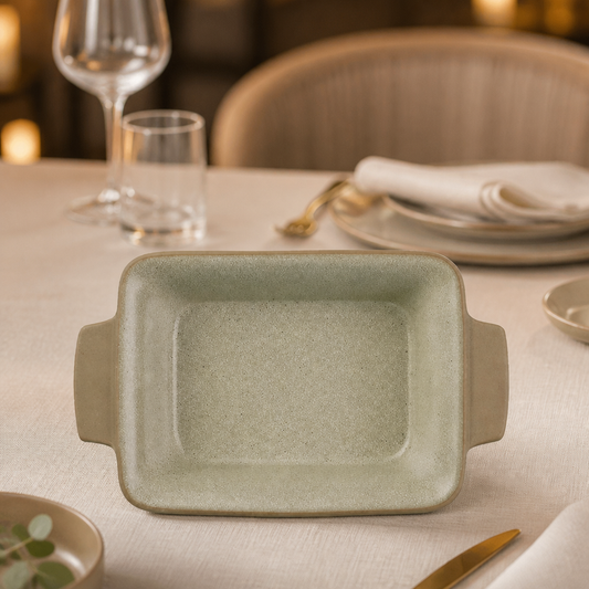 Stoneware Rectangular Dishes 170mm (6 Pack)