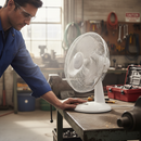 Premium 12-Inch Electric Desk Fan with Adjustable Tilt and Multiple Speed Settings for Optimal Cooling