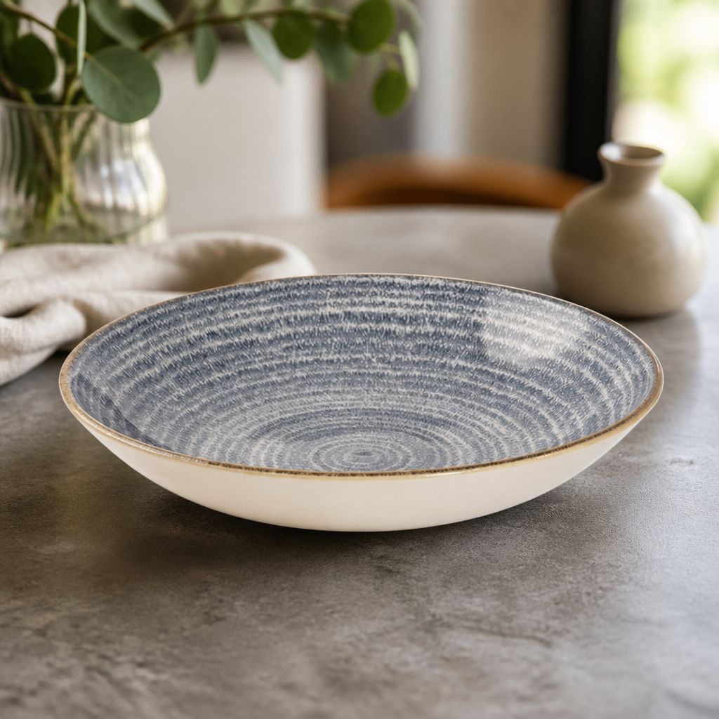 Commercial Coupe Bowls Slate Blue 248mm - 12 Pack