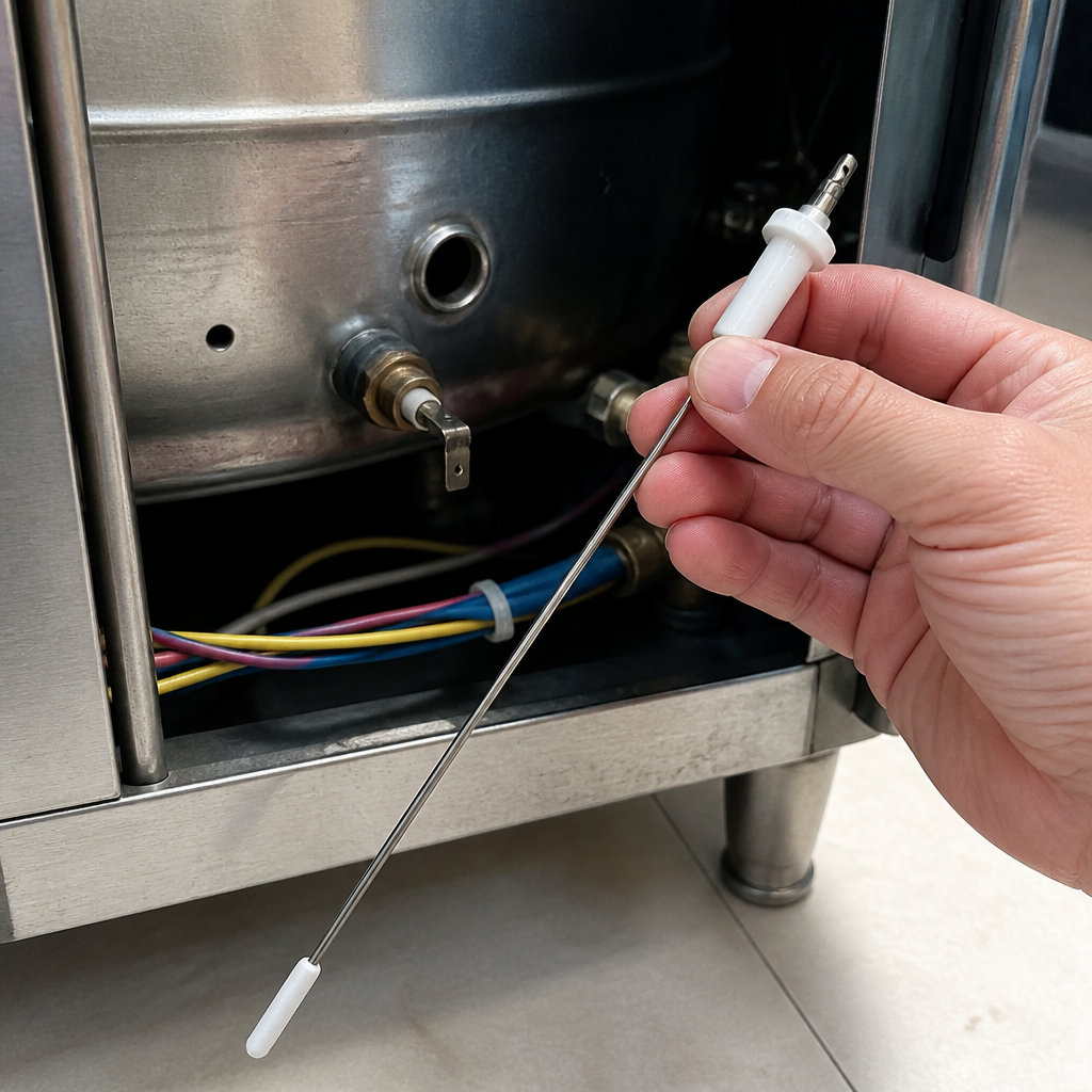 Commercial Water Boiler Lower Water Level Sensor Replacement