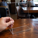 A4 Angled Perspex Menu Holder for Commercial Use