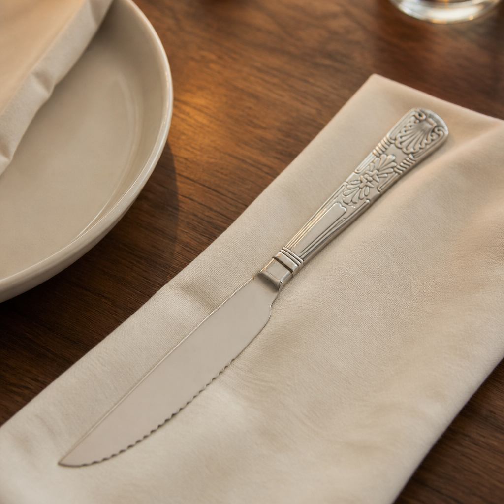 Set of 12 commercial steak knives, 238mm stainless steel