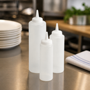 12oz Clear Commercial Squeeze Sauce Bottle for Dispensing