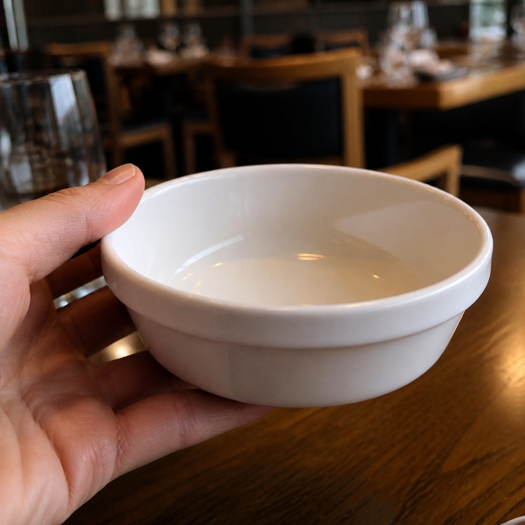 Commercial Porcelain Round Pie Bowls 137mm - 6 Pack