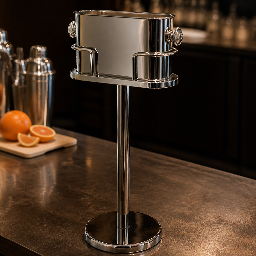 Commercial Double Wine Champagne Bucket with Stand 790mm Height
