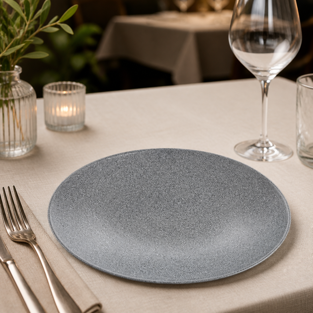 Commercial Melamine Trace Bowls Granite 320mm 4 Pack