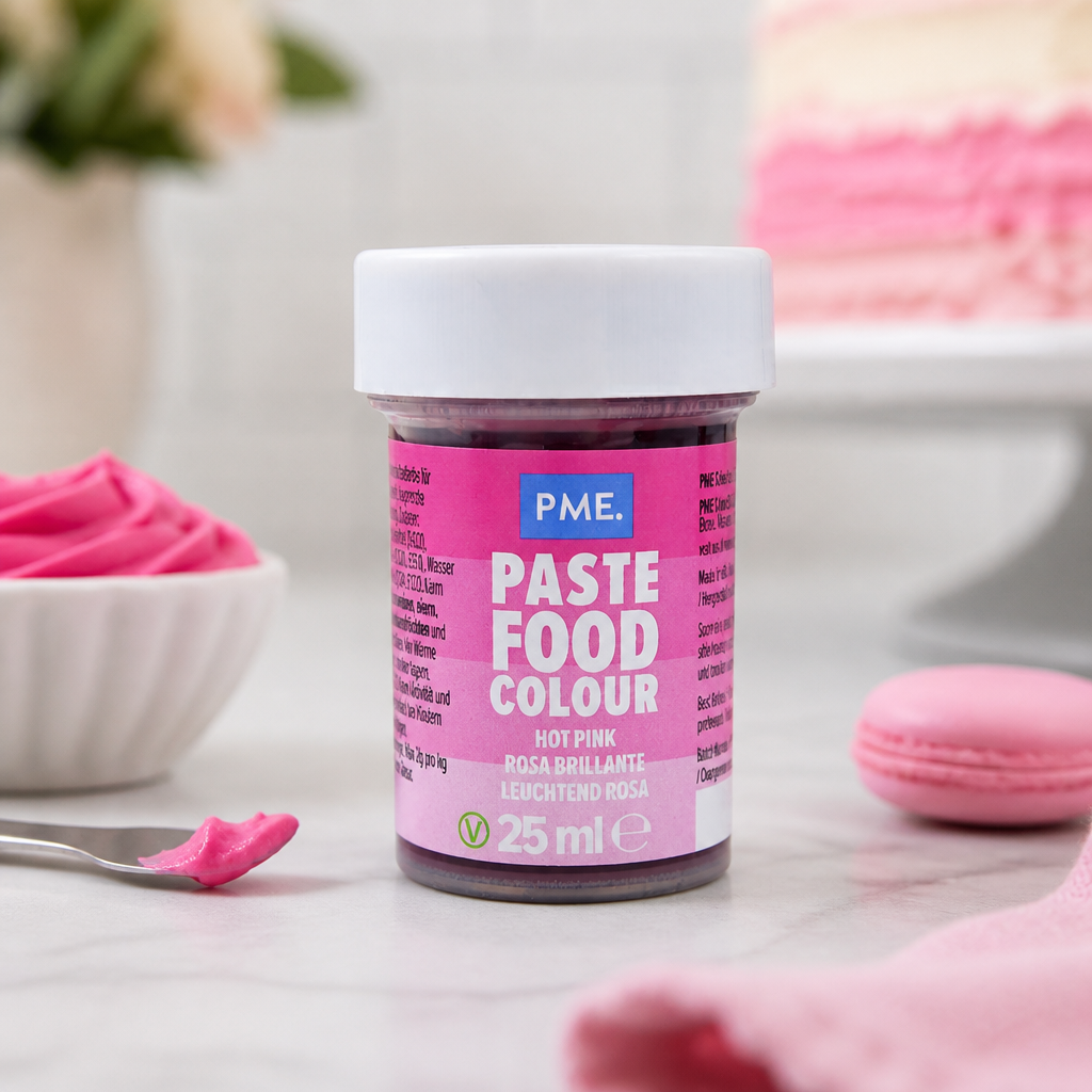 Commercial Food Colour Paste in Hot Pink 25g for baking