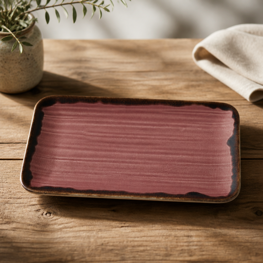 Commercial Rectangular Plates 270x160mm Hand Finished 12 Pack