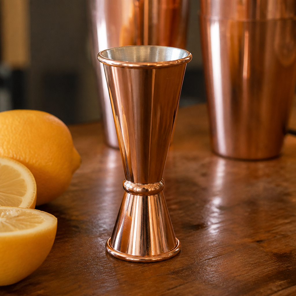 Commercial Copper Jigger 25ml/50ml Double Ended Measure