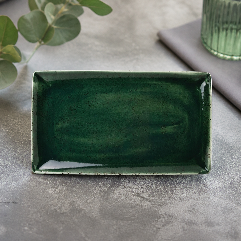 Commercial Porcelain Serving Platter 330x190mm Three Pack