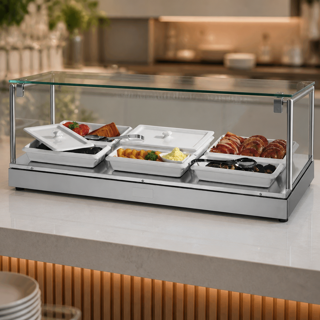 Commercial Hot Plate 3 x 1/3 GN Capacity Compact Design