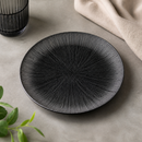 Commercial Coupe Plates Black 165mm for Catering - 12 Pack