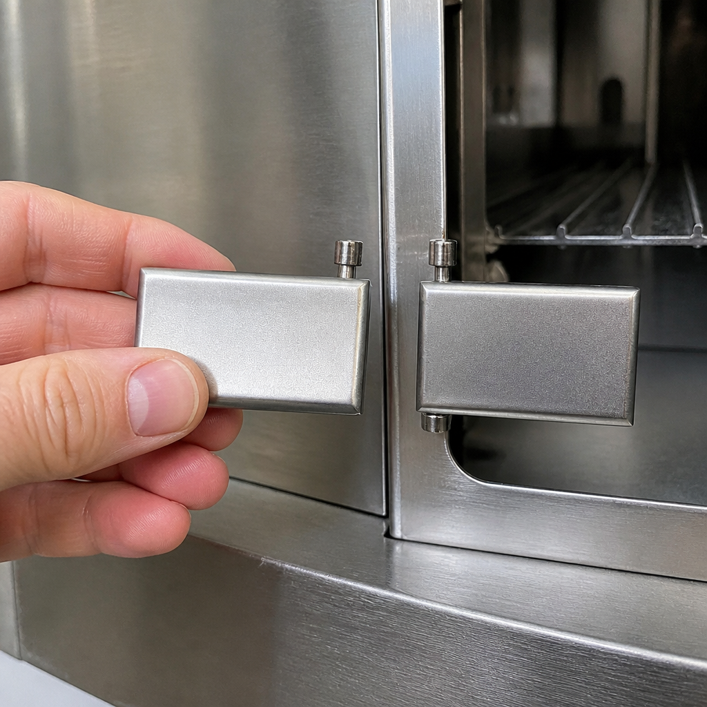 Pack of 2 replacement hinges for commercial knife steriliser