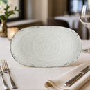 Commercial Melamine Platter 353x203mm Blue 12 Pack