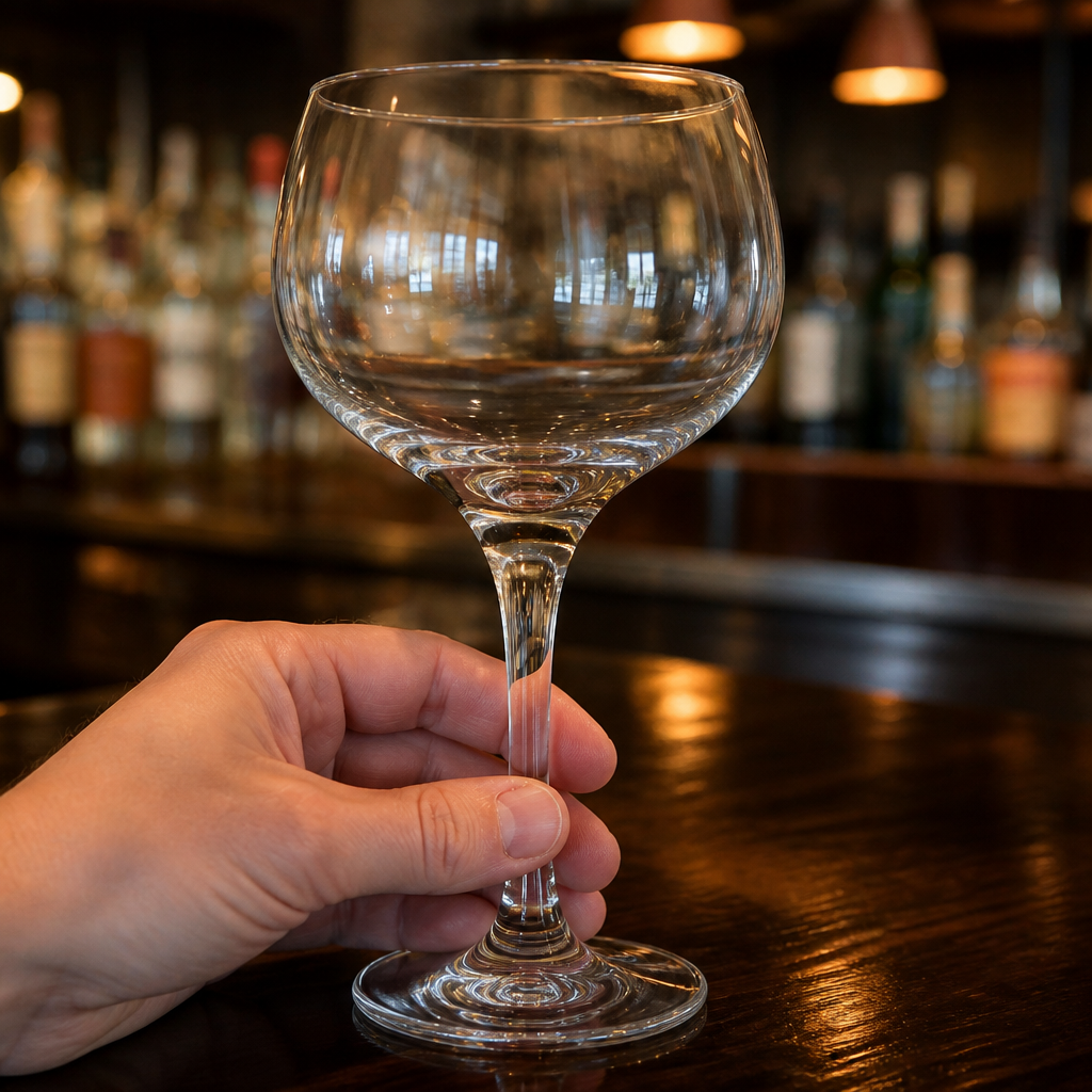 Commercial 560ml gin glasses balloon style for G&T - 6 pack