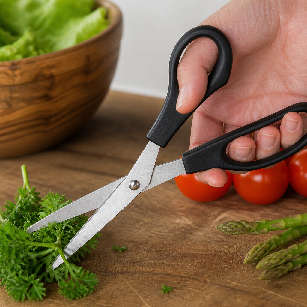 203mm stainless steel ergonomic kitchen scissors