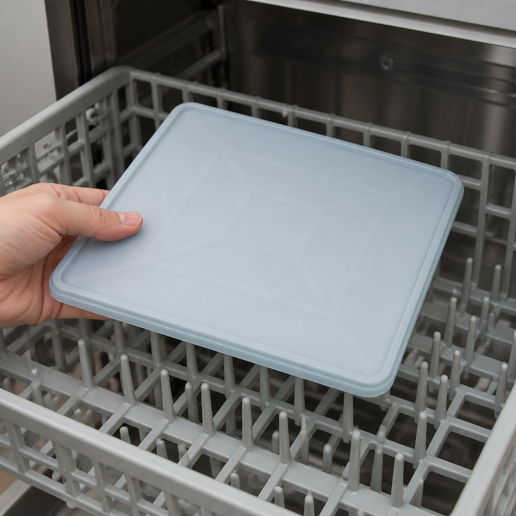 Commercial Dishwasher Rack Dust Cover 505mm Blue Polypropylene