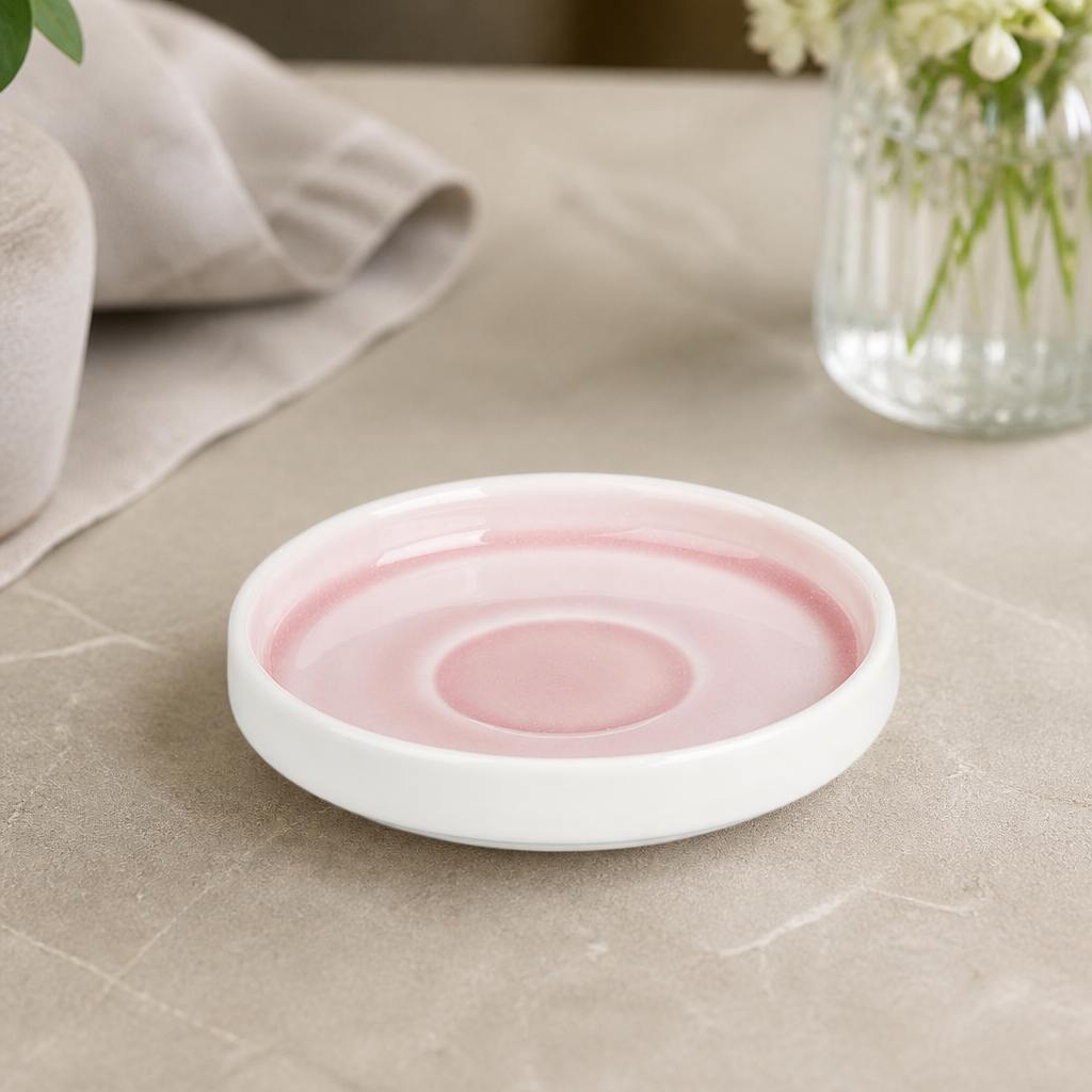 Commercial Pink Fondant Saucers 115mm - Pack of 6