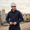 Premium Recycled Men's Softshell Jacket - Showerproof, Wind Resistant, Quick Drying with Zip Pockets