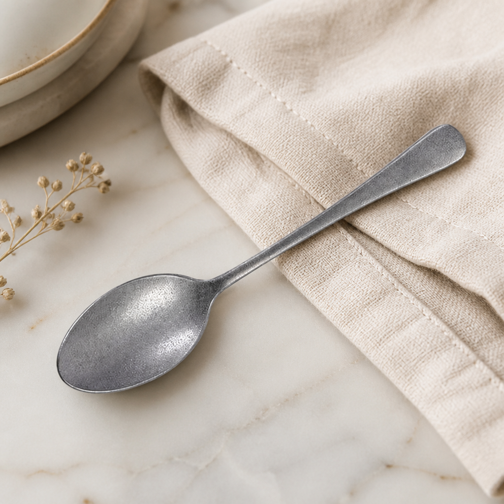 Commercial Stainless Steel Dessert Spoons 12 Pack Silver Finish