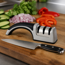 Commercial Knife Sharpener Three Stage Manual Diamond Abrasive